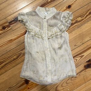 Diane von Furstenberge Silk button down top